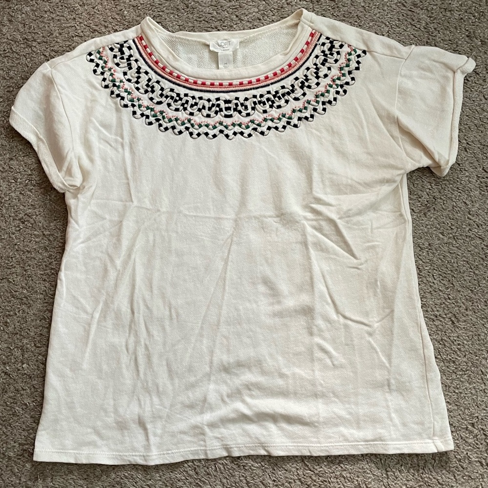 Loft short sleeve sweater